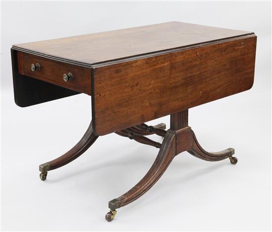 A Regency mahogany Pembroke table, W.3ft 8in. H.2ft 5in.